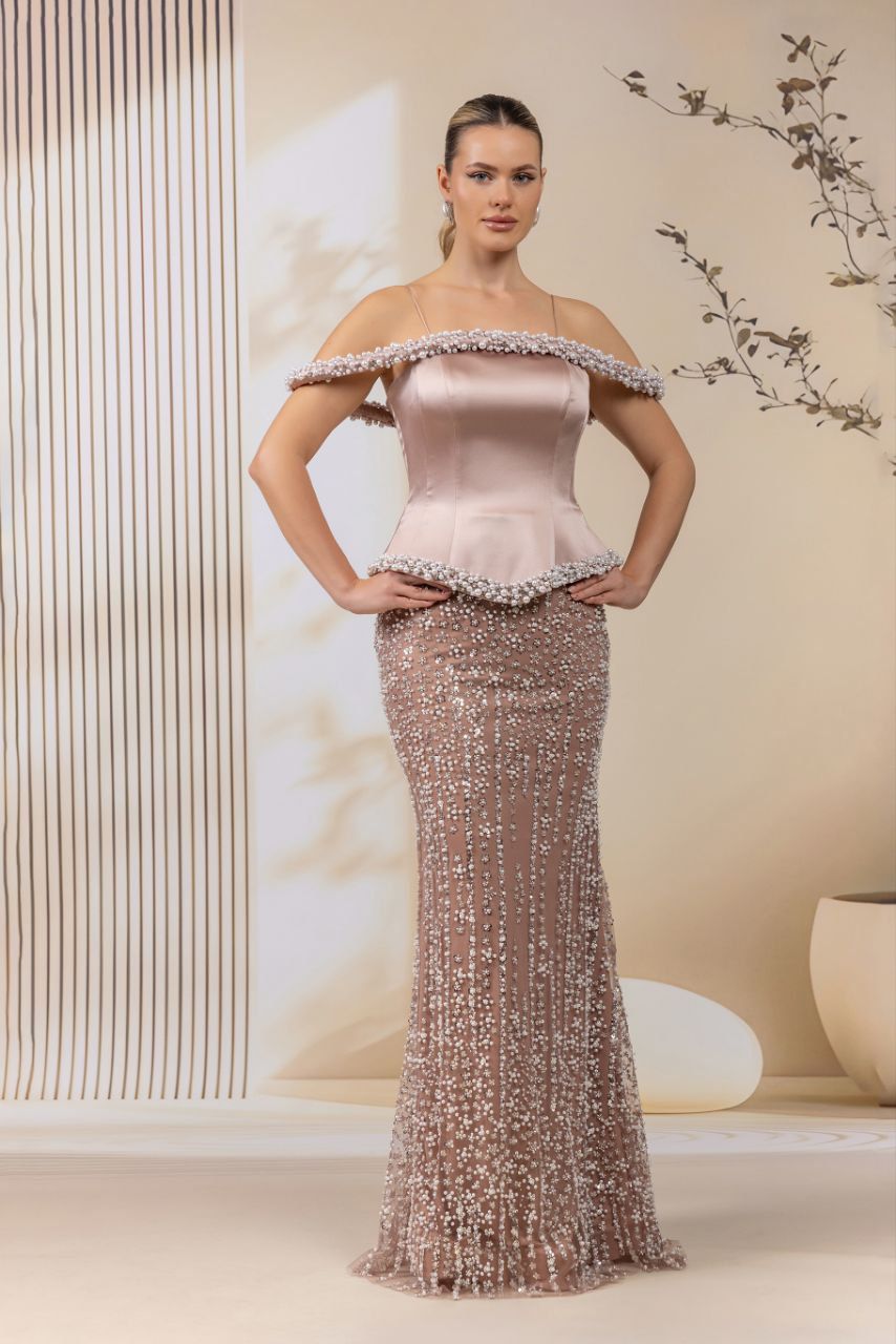 Mermaid-style evening gown