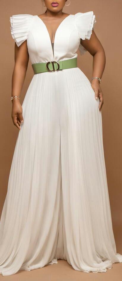 Elsa light blue jumpsuit - alternate view